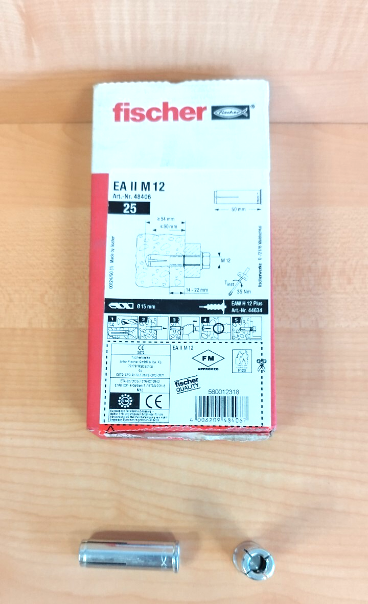 Fischer Einschlaganker EA II M12 D GVZ - 25 Stück - 0484060